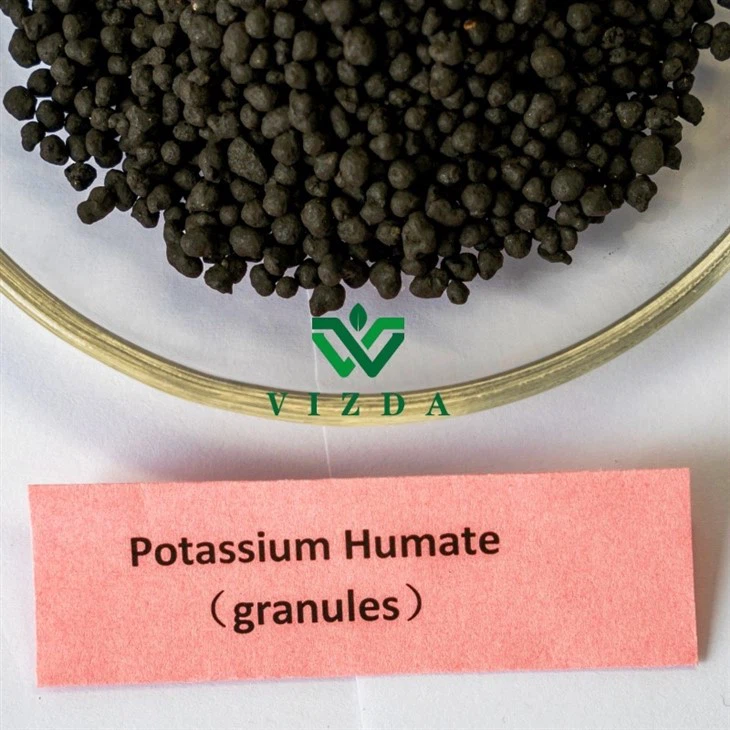 Dry Black Granular Potassium Humate Fertilizer